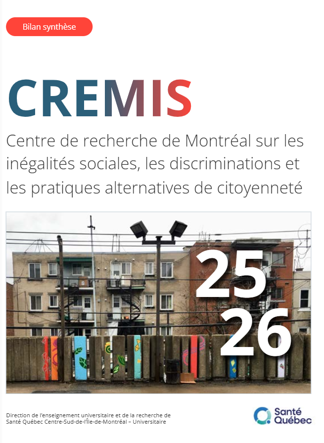 Page couverture du bilan du CREMIS 2025-2026